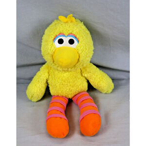 Sesame Street Big Bird Plush Stuffed Toy Doll Yellow Orange Legs 2019 14" Tall